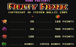 Fruity Frank Download Fruity Frank Amstrad CPC My Abandonware