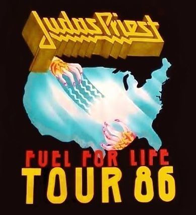 Fuel for Life Tour Judas Priest Fuel For Life Tour 1986 My Concert Art Pinterest
