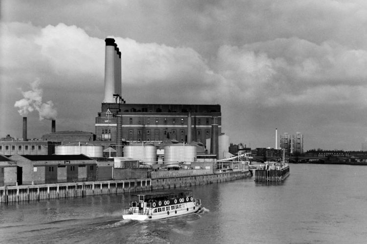 Fulham Power Station The River Thames looking towards Battersea from Fulham Palace