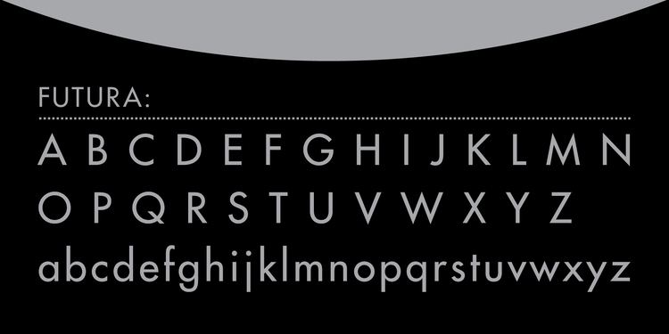 futura typeface design