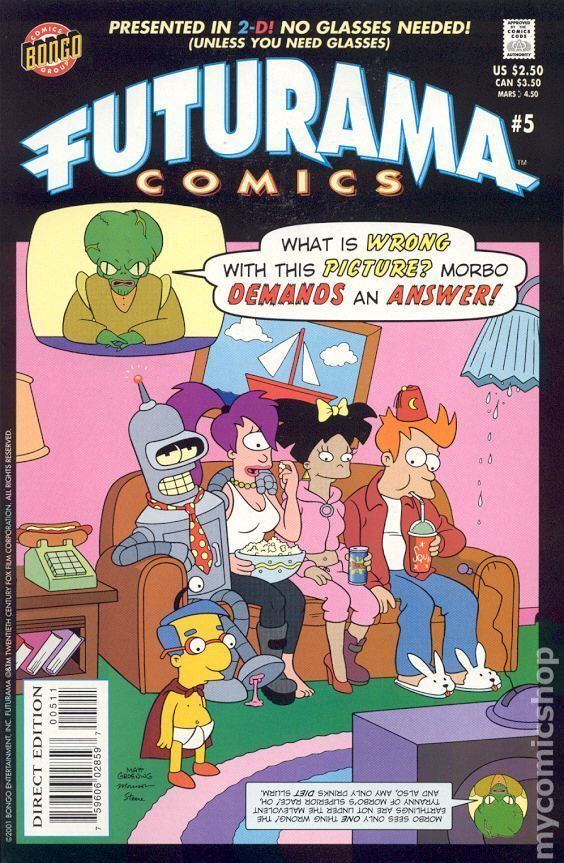 Futurama Comics Futurama Comics 2000 Bongo comic books