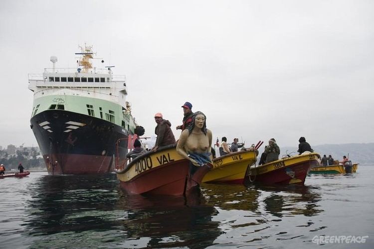 FV Margiris Margiris Trawler Action in Chile Greenpeace International