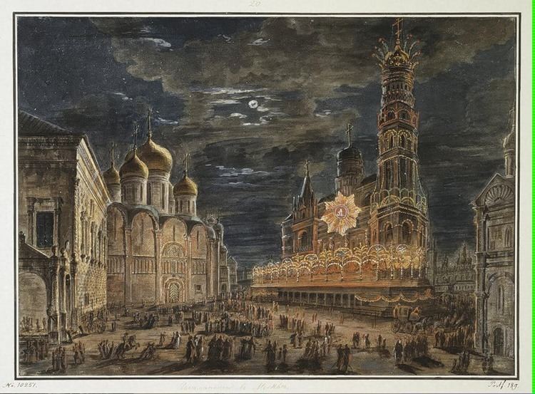 Fyodor Alekseyev Illumination at Soboronaya Square on the occasion of the