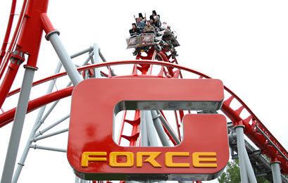 average roller coaster g force