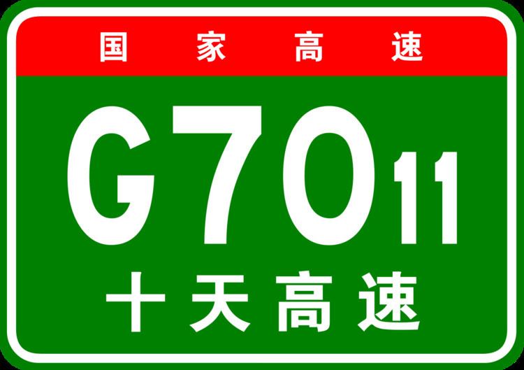 G7011 Shiyan–Tianshui Expressway
