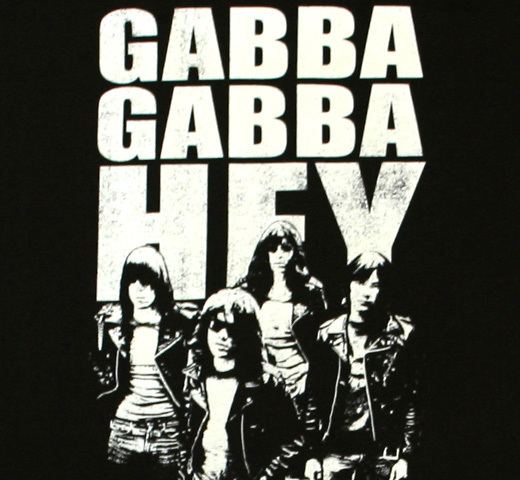 Gabba Gabba Hey Ramones Gabba Gabba Hey Tee Black T T