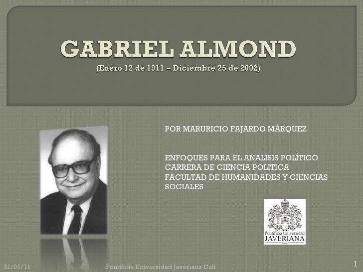 Gabriel Almond Gabriel almond