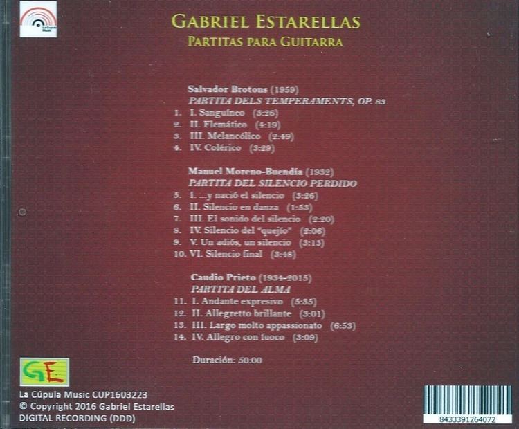 Gabriel Estarellas Gabriel Estarellas Partitas for Guitar