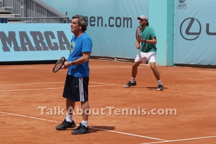 Gabriel Urpi Pennettas coach Gabriel Urpi and Alejandro Dulko tennis photos