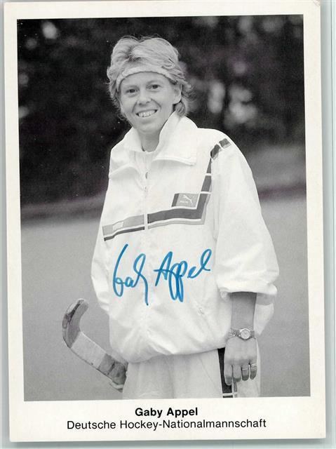 Gaby Appel Sport Gaby Appel HockeyNationalmannschaft Original Autogramm