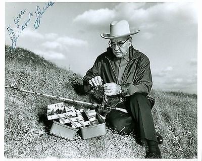 Gadabout Gaddis GADABOUT GADDIS Fly Fisherman SIGNED PHOTO Vintage Original STREAM