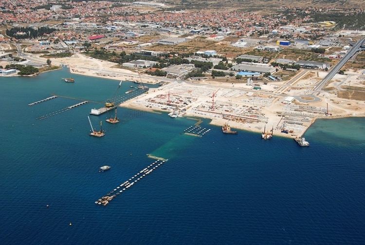 Gaženica Pile foundation of piers for Gaenica ferry terminal in Zadar