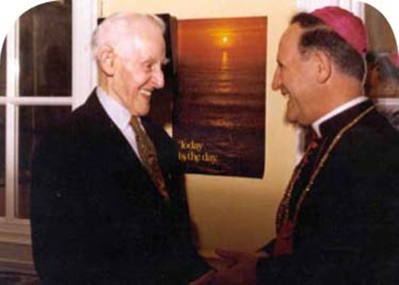 Gaetano Alibrandi with Archbishop Gaetano Alibrandi