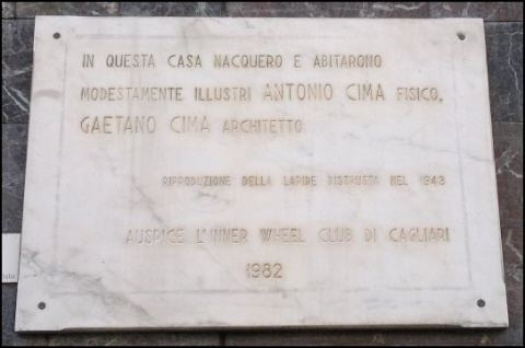 Gaetano Cima Lapide Commemorativa di Antonio e Gaetano Cima Monumenti