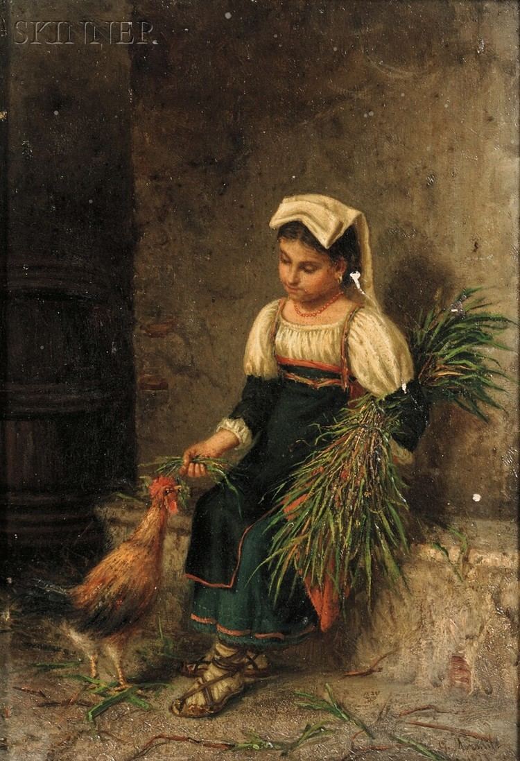 Gaetano Mormile Gaetano Mormile Italian 18391890 Portrait of a Woman Feeding a