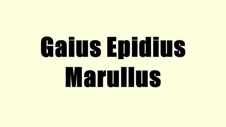 Gaius Epidius Marullus Gaius Epidius Marullus YouTube