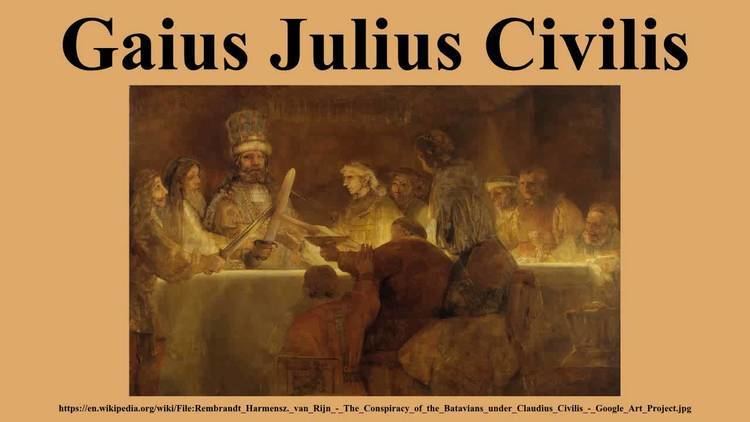Gaius Julius Civilis Gaius Julius Civilis YouTube