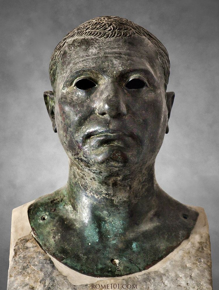 Gaius Norbanus c 25 BCE 14 CE Bronze Portrait of Gaius Norbanus Sorex a Roman