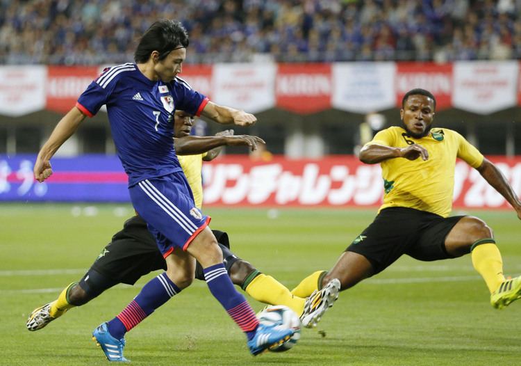 Gaku Shibasaki Japan tops Jamaica for first victory under Aguirre The