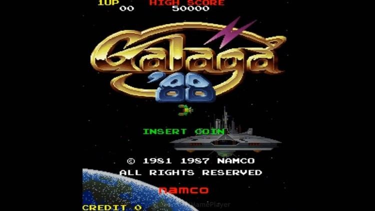 galaga 88 artwork mame