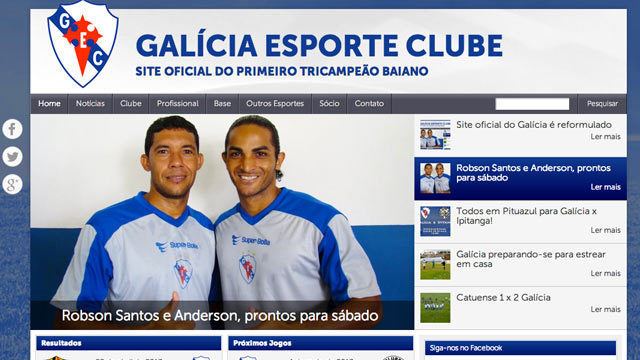 Galícia Esporte Clube Site oficial do Galcia reformulado Galcia Esporte Clube