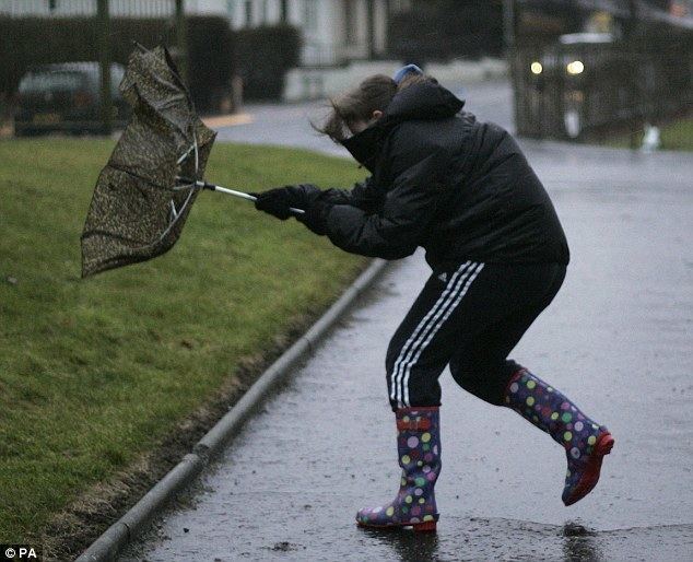 Gale Hurricane force winds of up to 130mph batter northern Britain