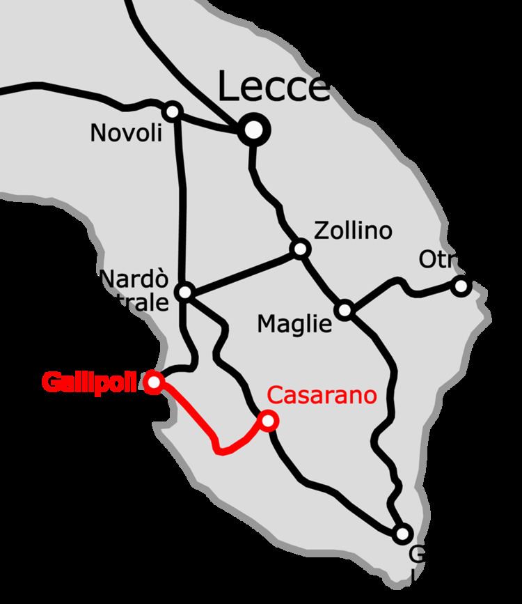 Gallipoli–Casarano railway