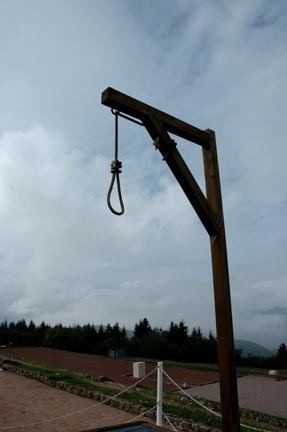 Gallows Photograph of the Gallows at NatzweilerStruthof concentration camp