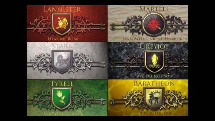 Game of Thrones: Seven Kingdoms Game of Thrones Houses of the seven Kingdoms YouTube