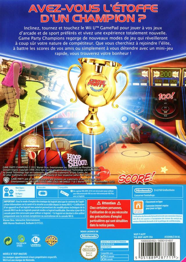 Game Party Champions Game Party Champions Box Shot for Wii U GameFAQs