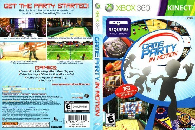 Game Party: In Motion Game Party In Motion XBOX 360 Game Covers Game Party In Motion