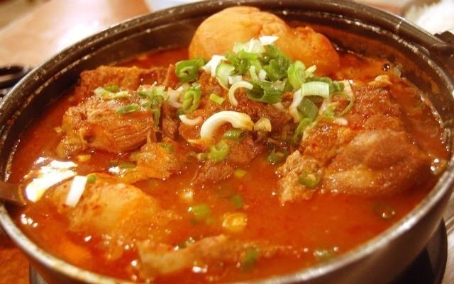 Gamja-tang Korean Gamjatang Spicy Pork Bone and Potato Soup Just Health Recipes