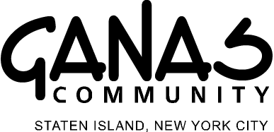 Ganas Community is a community that brings reason and emotion together in daily problem-solving, in order to create their world, the way they want it to be. They share 7 adjacent residences, for Work, Indoor Spaces, Outdoor Spaces, Food, Dinner Discussions, Small Group Activities, and Large Group Activities. It can be seen in Staten Island, New York City, the banner has a black print.