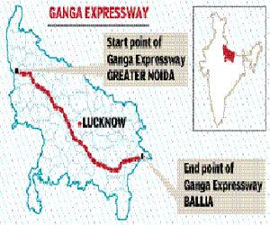 The start and end point of Ganga Expressway