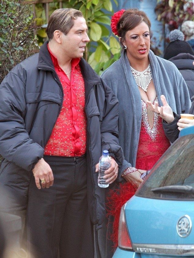 Gangsta Granny (film) David Walliams and Miranda Hart wear flamencostyle outfits to film