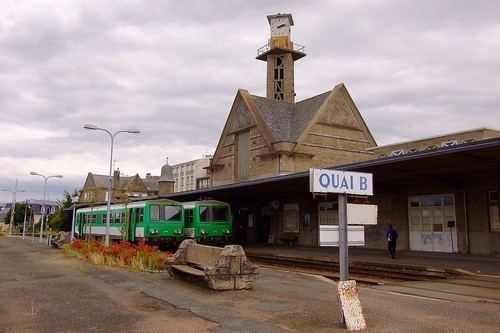 Gare de Dinan Le chemin de fer dans l39me Automoteurs diesels 3