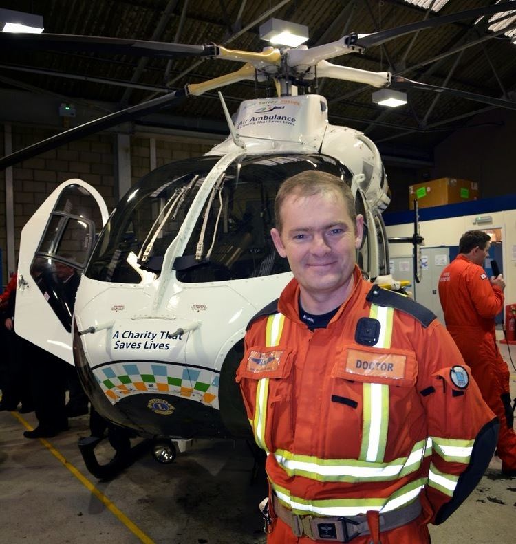 Gareth Davies (doctor) Kent Surrey amp Sussex Air Ambulance January 2014