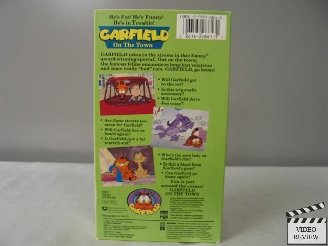 Garfield on the Town Garfield On the Town VHS animated 86162286131 eBay
