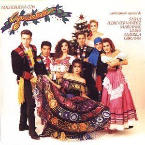 Garibaldi group posing together for the Noche Buena Con Garibaldi album cover