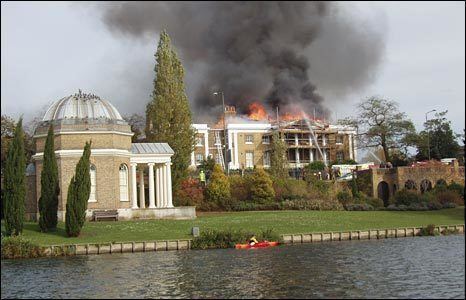Garrick's Villa BBC NEWS In Pictures In pictures Garrick39s Villa fire