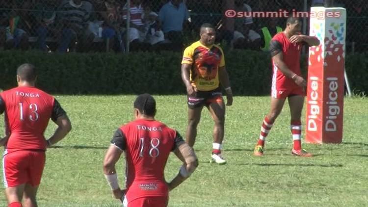 Garry Lo Kumuls second try Gary Lo PNG Tonga test match in Lae YouTube
