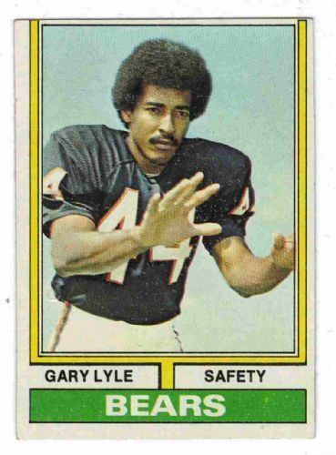Garry Lyle CHICAGO BEARS Garry Lyle 393 TOPPS 1974 NFL American Football