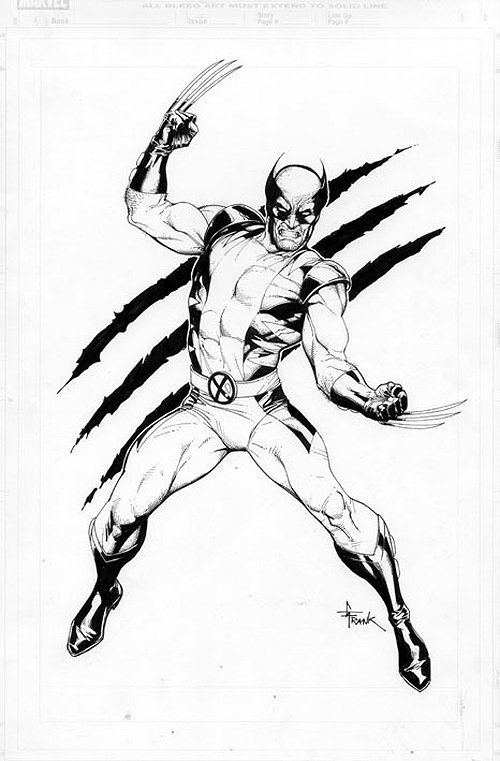 Gary Frank Wolverine Pinup Comic Art For Sale By Artist Gary Frank at