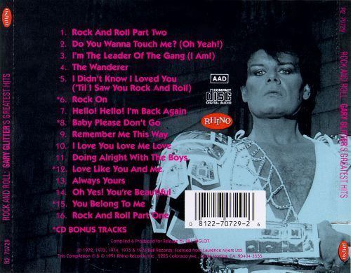 Gary Glitter Rock n Roll The Best of Gary Glitter Gary Glitter Songs