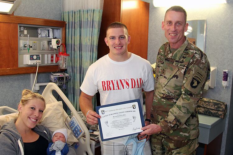 Gary J. Volesky Fort Campbell39s 101st Baby born recognized by Commanding General