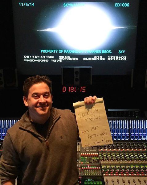 Gary Rizzo 15 Questions With Sound ReRecording Mixer Gary Rizzo Interstellar