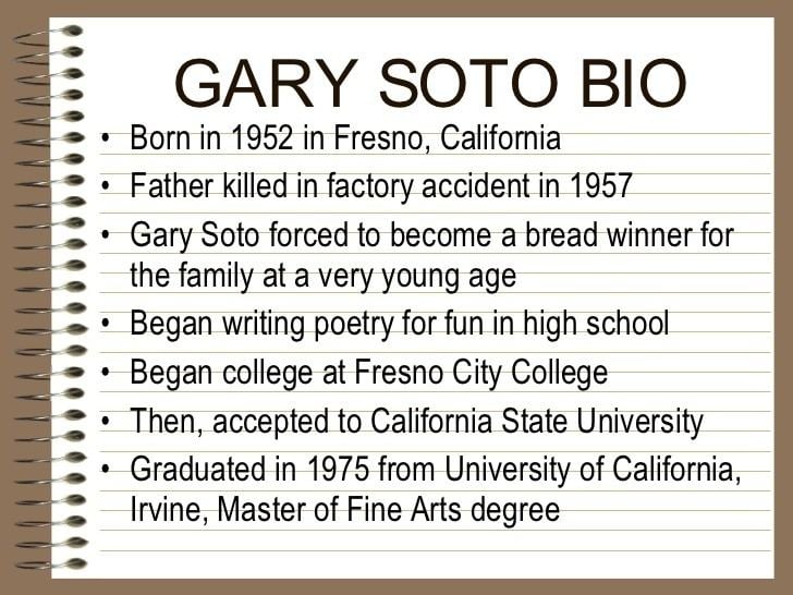 Gary Soto biography