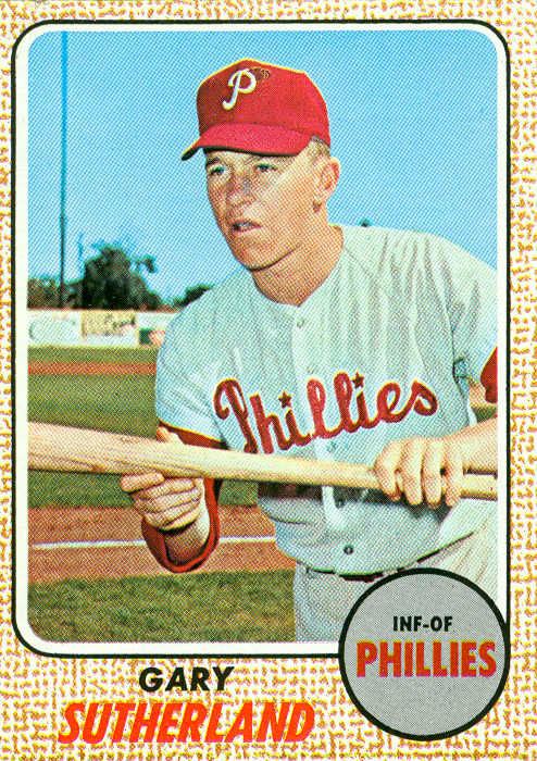 Gary Sutherland 1968 Topps Baseball Gary Sutherland 98