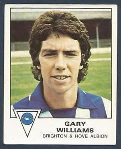Gary Williams (footballer, born 1959) PANINI FOOTBALL 80 059BRIGHTON HOVE ALBIONPRESTONGARY WILLIAMS