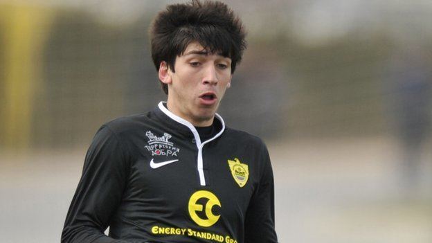 Gasan Magomedov BBC Sport Gasan Magomedov Anzhi youth team player shot